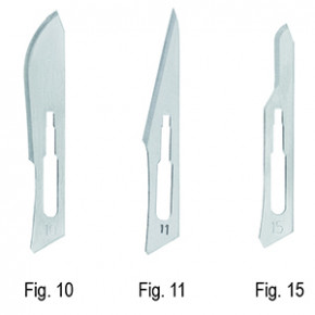 Scalpel blades, size 10