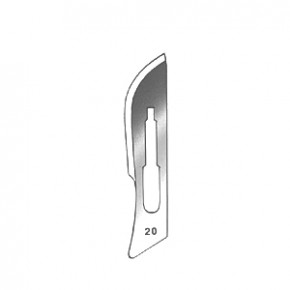 Scalpel blades, size 20