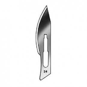 Scalpel blades, size 24