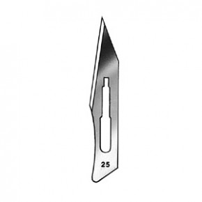 Scalpel blades, size 25