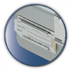 Paper label with indicator